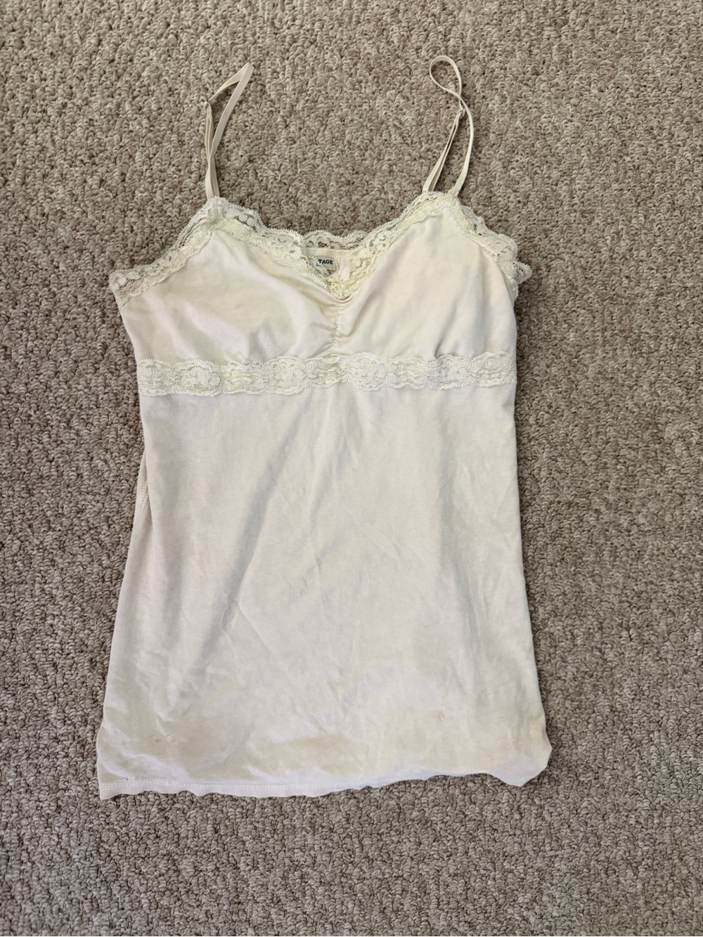 Heritage Cream Lace Trim Camisole